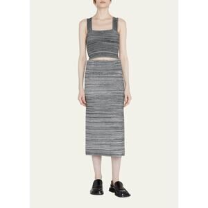 Proenza Schouler Label Black Midi Skirt Size XS